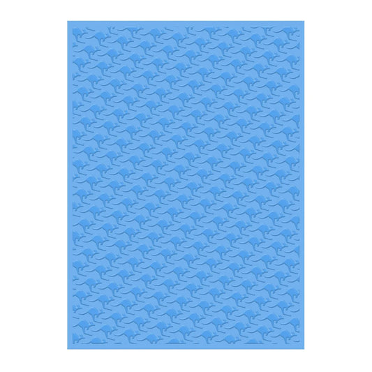 Couture Creations Sunburnt Country 5x7 Embossing Folder - Kangaroos