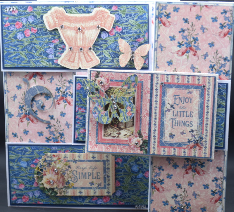 TK Paper Boutique Ready to Assemble Card Making Kit - Triple Panel Gatefold