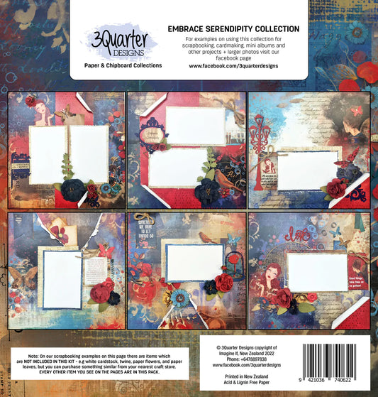 3Quarter Designs Paper & Chipboard Collections- Embrace Serendipity