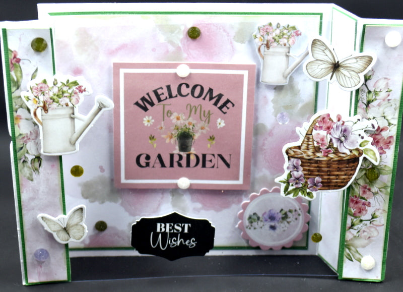 TK Paper Boutique  Ready To Assemble Card Making Kit - Garden Path Bridge Cards