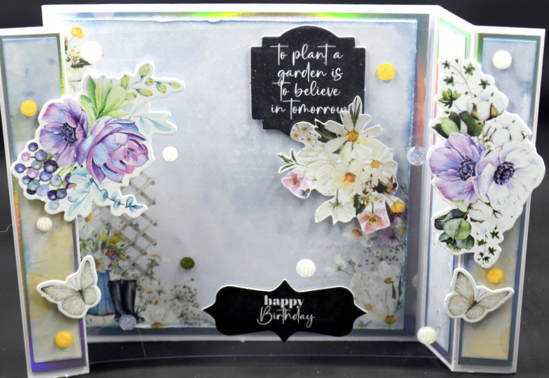 TK Paper Boutique  Ready To Assemble Card Making Kit - Garden Path Bridge Cards