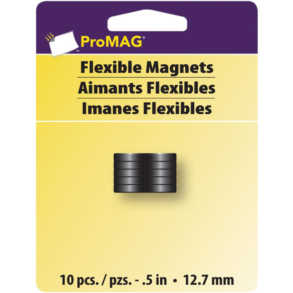 ProMag Flexible Magnets 10pcs- 12.7mm