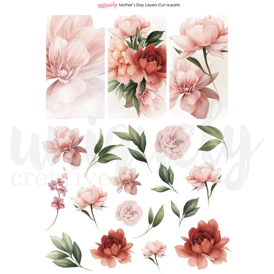 Uniquely Creative Cut-a-Part Sheet - Mother's Day Layers