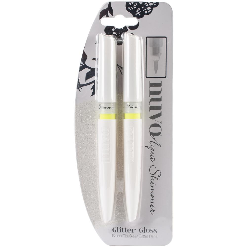 Nuvo Aqua Shimmer Glitter Gloss Pens -Subtle Silver Shimmer