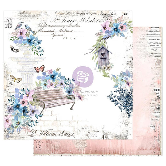 Prima Marketing 12x12 Double Sided Paper - Watercolor Cards