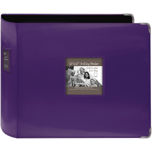Pioneer 12x12 3-Ring Leatherette Album - Purple