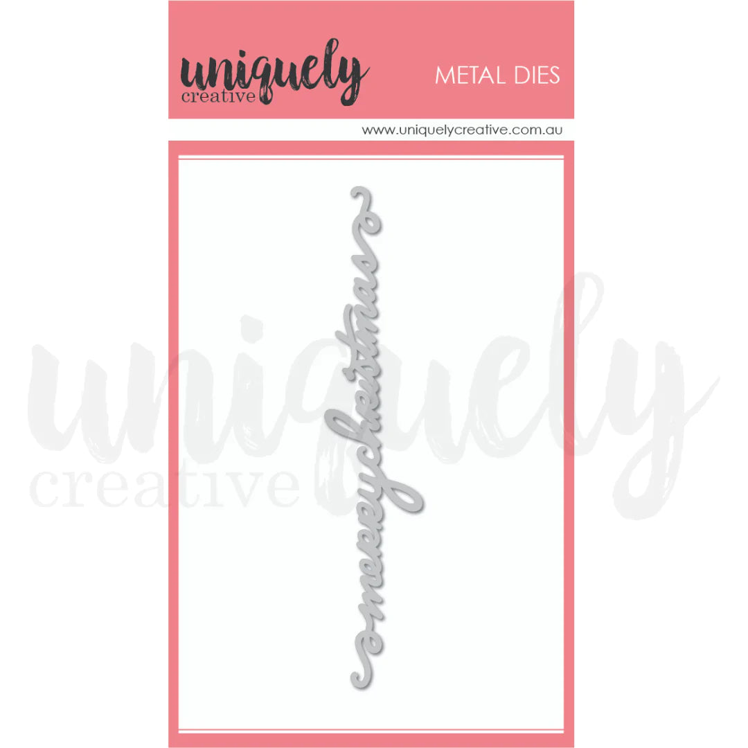 Uniquely Creative Metal Dies- Scripty Christmas die