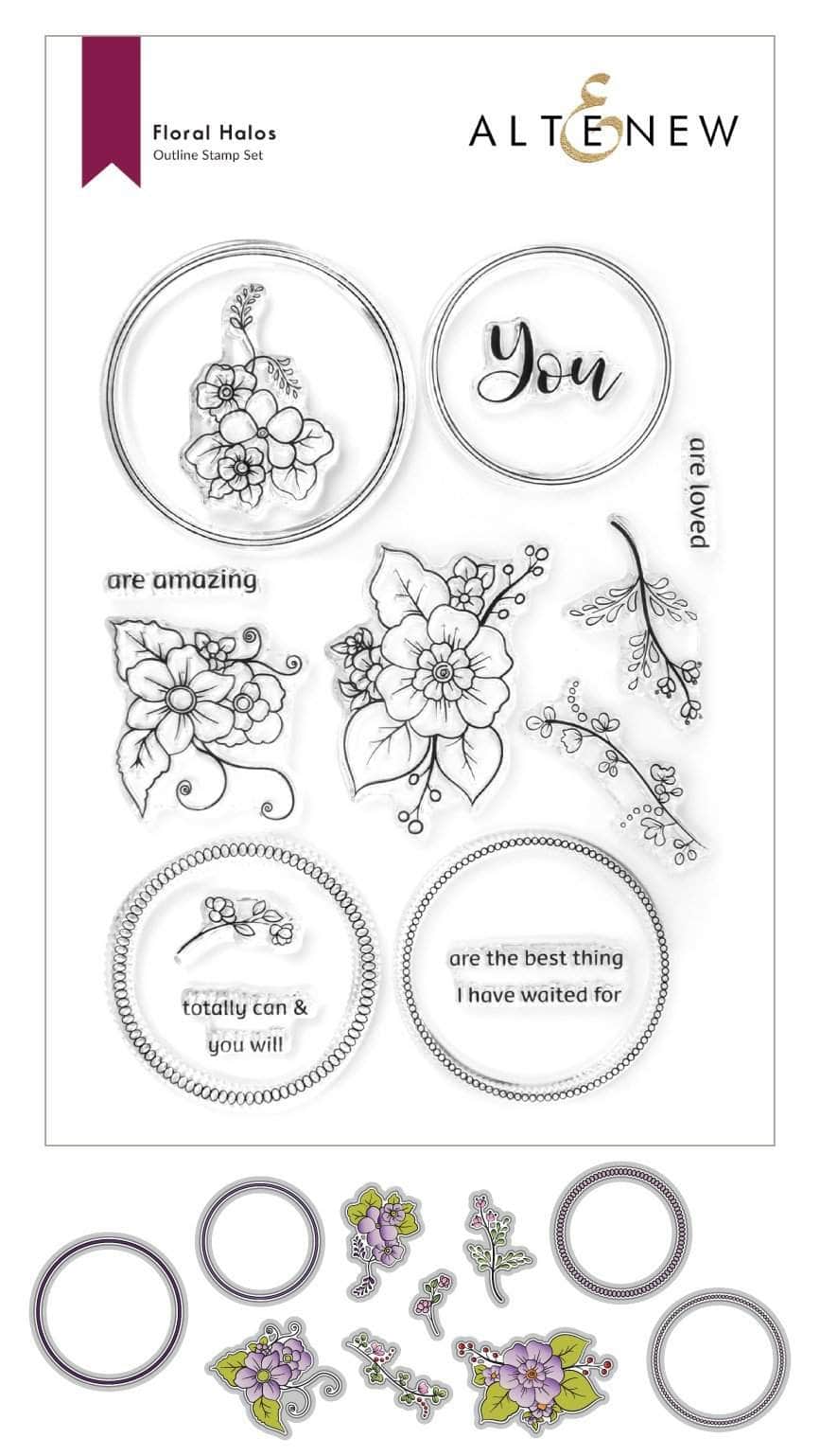 Altenew Stamp & Die Set - Floral Halos