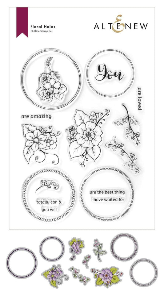 Altenew Stamp & Die Set - Floral Halos