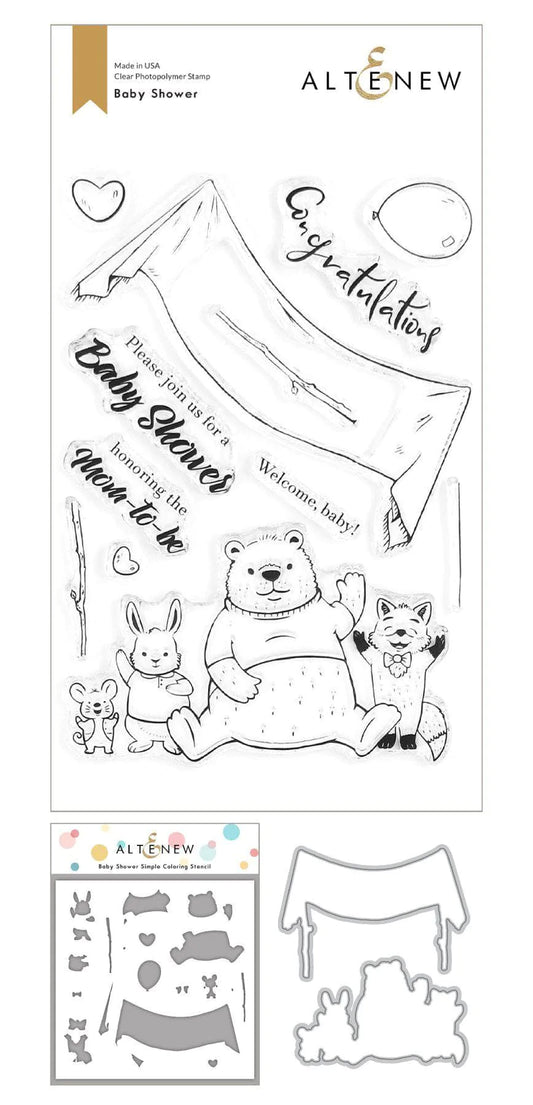 Altenew Stamp, Die & Stencil Set - Baby Shower