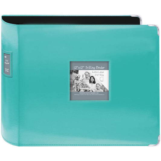 Pioneer 12x12 3 Ring Leatherette Album - Bright Blue