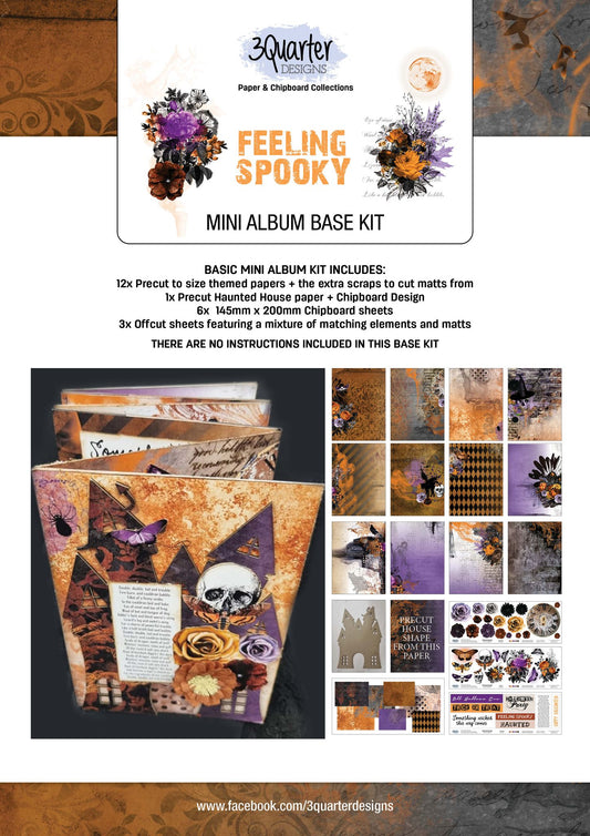 3Quarter Designs Paper & Chipboard Collections- Feeling Spooky Mini Album