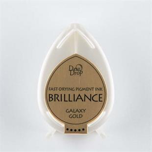 Tsukineko Brilliance Small Ink Pad - Galaxy Gold
