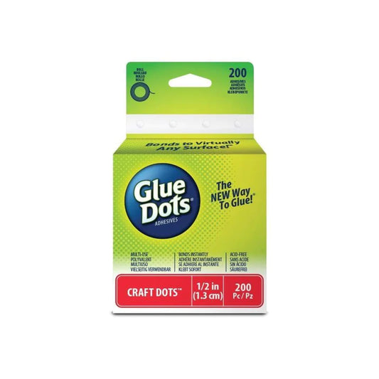 Glue Dots Adhesives- Craft Dots 1/2 inch (1.3cm) 200pc