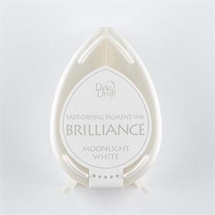 Tsukineko Brilliance Small Ink Pad - Moonlight White