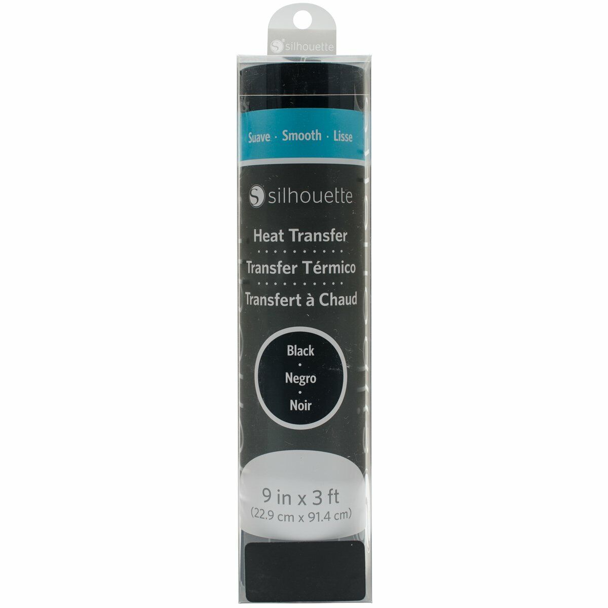 Silhouette Heat Transfer 9" x 3' - Smooth Black