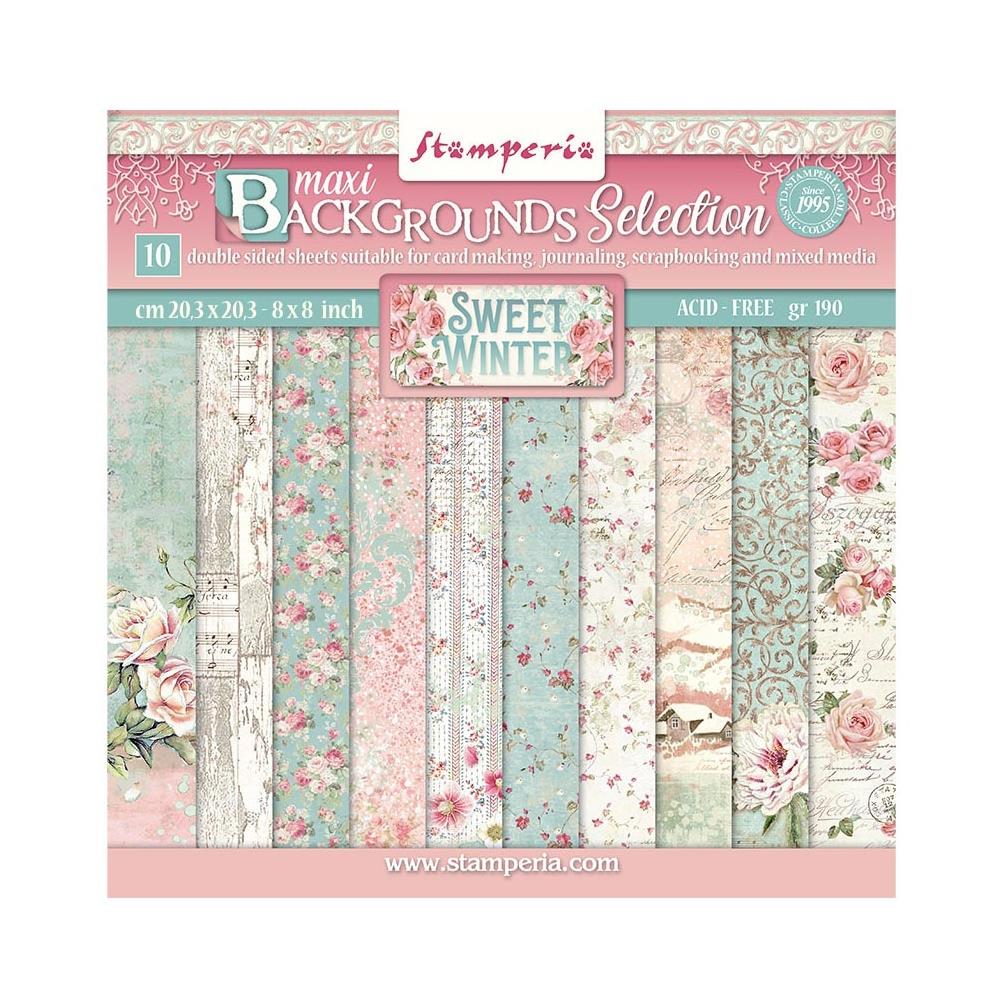 Stamperia 8x8 Double Sided Paper Pad - Sweet Winter